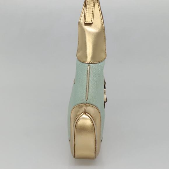 GUCCI Jackie Shoulder Bag Canvas Green Gold 001 001 - Picture 4 of 16